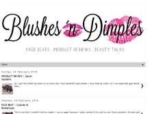 Tablet Screenshot of blushesanddimples.com